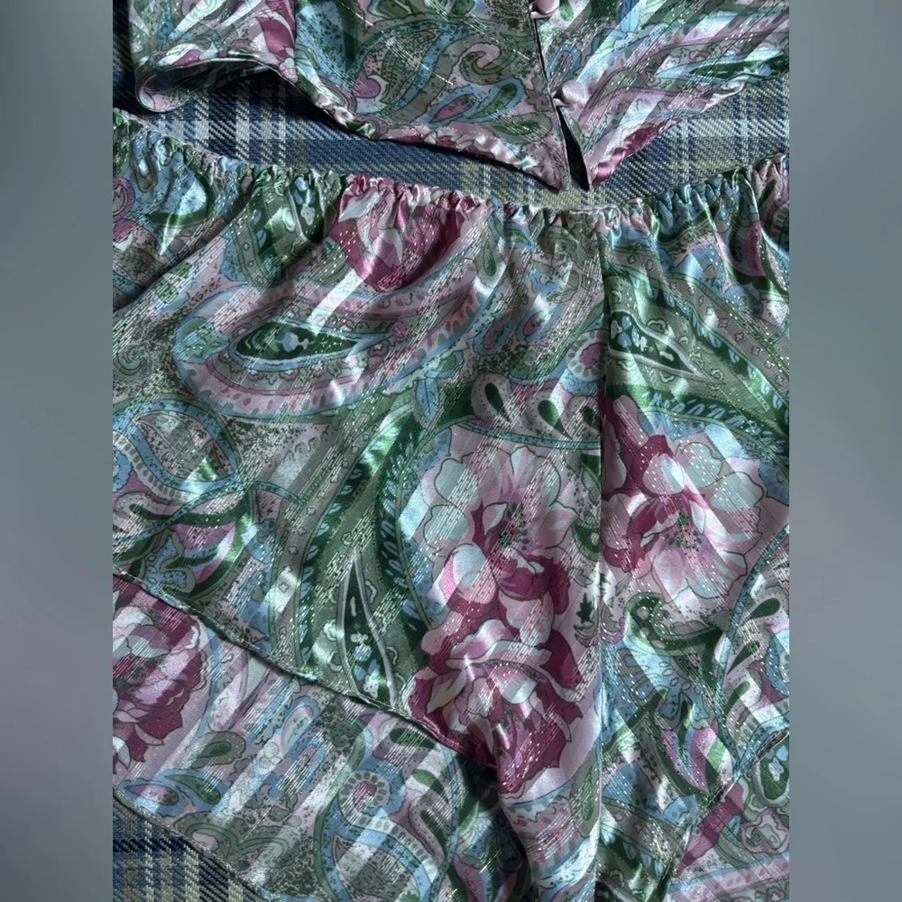 Victoria's Secret | Vintage Gold Label Floral Paisley Set | Size Large